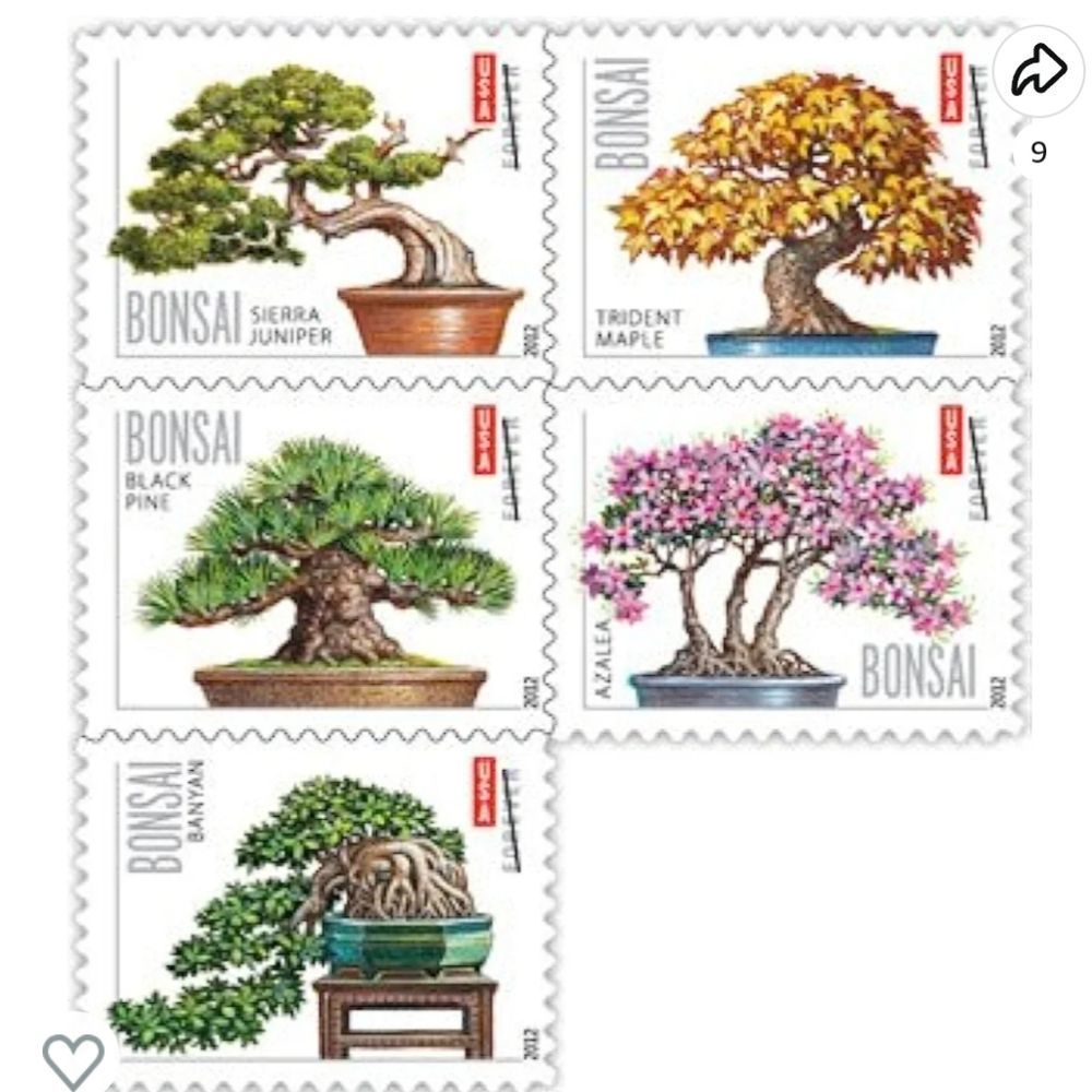 100 Bonsai Trees‎ 2012 Forever Postage Stamps US Postal USPS Wedding Invitations